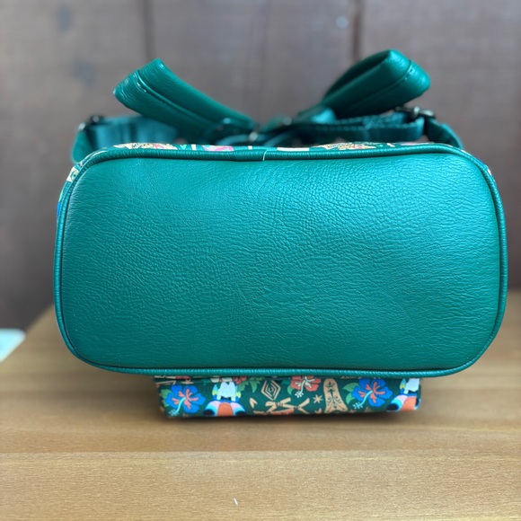 Disney Parks Loungefly 2022 Enchanted Tiki Room Tropical Green Backpack - Picture 9 of 11